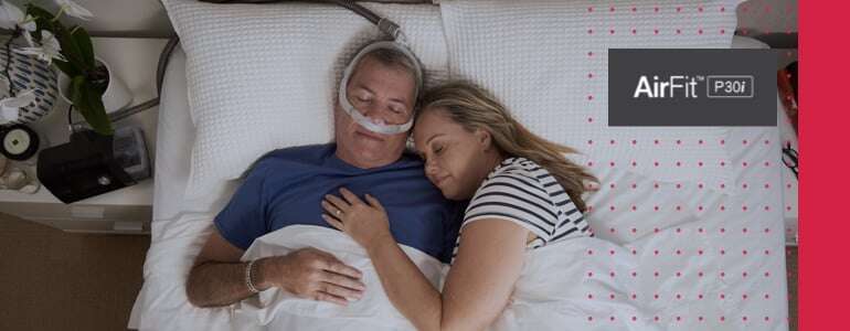 ResMed AirFit™ P30i: a great CPAP Mask for flexible sleeping & comfort